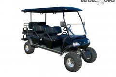 Hochgelegtes Golfcart mit Klappbank 4/6 Pers.