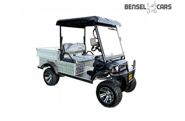 Hochgelegtes Golfcart mit Straßenzulassung und Ladefläche 2 Pers.