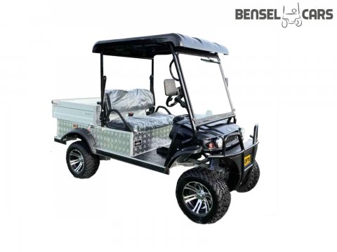Hochgelegter Golfcart mit Straßenzulassung und Ladefläche 2 Pers.
