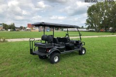 Hochgelegtes Golfcart mit Klappbank 4/6 Pers.