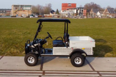 Hochgelegtes Golfcart mit Straßenzulassung und Ladefläche 2 Pers.