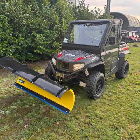 HISUN HS5Li UTV 4x4 mit Straßenzulassung L7e mit Schiebeschild und Streuer